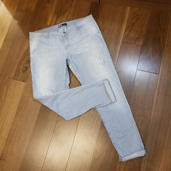 Sold Design Lab Jeans Railroad Stripe Boyfriend - Picture 3 of 8